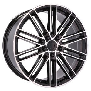 BK 5494 10X21İNÇ  5X112 ET19 66.45 BLACK MACHINED XL ÇELİK JANT