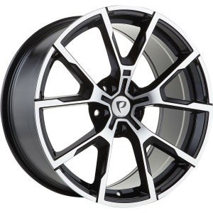 BK 5601 8.5X20 inç 5X120 ET37 72.56 BLACK MACHINED XL ÇELİK JANT