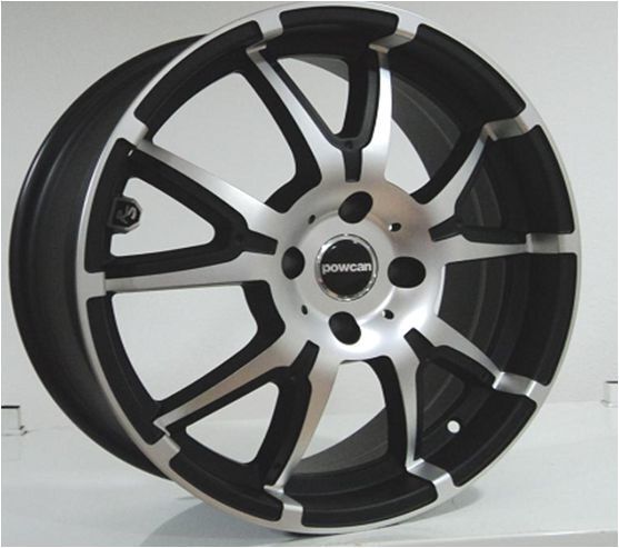Powcan BK 259 9.5x22inç 5x120 Mat Balck Machined Çelik Jant