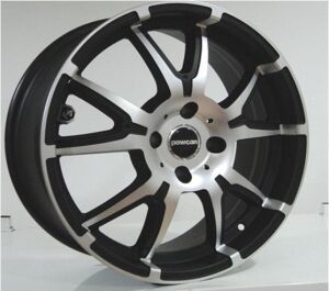 Powcan BK 259 9.5x22inç 5x120 Mat Balck Machined Çelik Jant