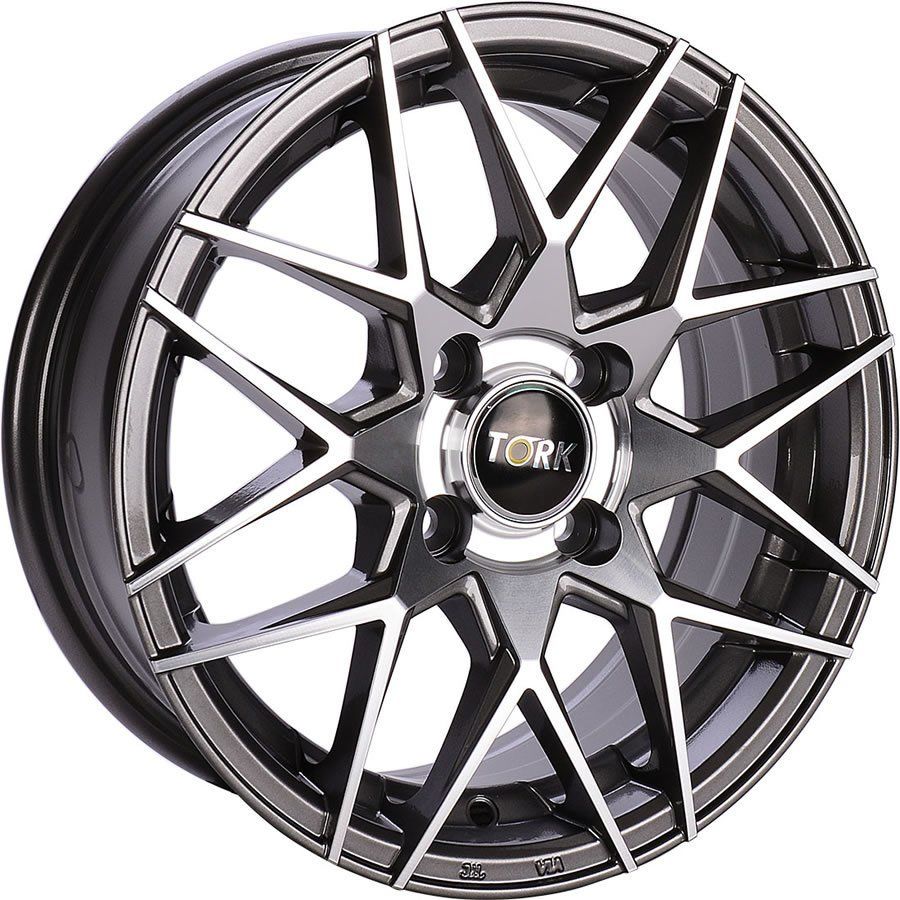 Megatork TORK 2780 6.5x15inç 4x100 et35 73.1 Black lıt Machined Çelik Jant