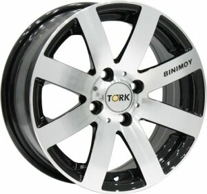 Megatork TORK 823 6.5x15inç 4x100 Black Machined Çelik Jant