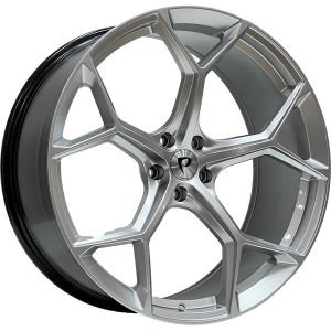 BK 1090 9.5X21İNÇ  5X112 ET28 66.45 HYPER SILVER XL ÇELİK JANT