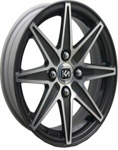 Kormetal KM 414 6x14inç 4x98 et35 67.1 Black Machined Çelik Jant