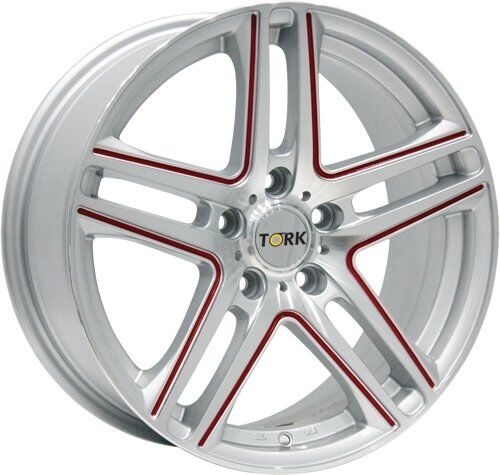Megatork TORK 378 6.5x15inç 4x108 Silver Machined Red Çelik Jant