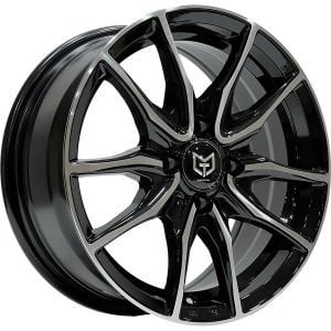 TORK-3741 6.5 X 15 İNÇ 4X100 ET35 73.1 BLACK MACHINED ÇELİK JANT