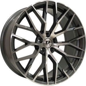 BK 5710 9.5X21İNÇ  5X112 ET30 66.45 GUN MACHINED XL ÇELİK JANT