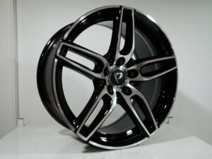 BK 5434 8x19inç 5x112 et45 66.56 BLACK Machined Çelik Jant