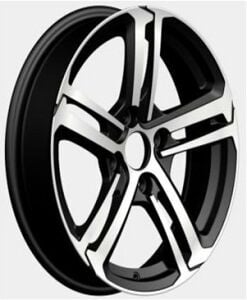 SLK Slk 1721 6x15inç 4x108 et25 65.1 Black Machined Peugeot + Citroen Çelik Jant