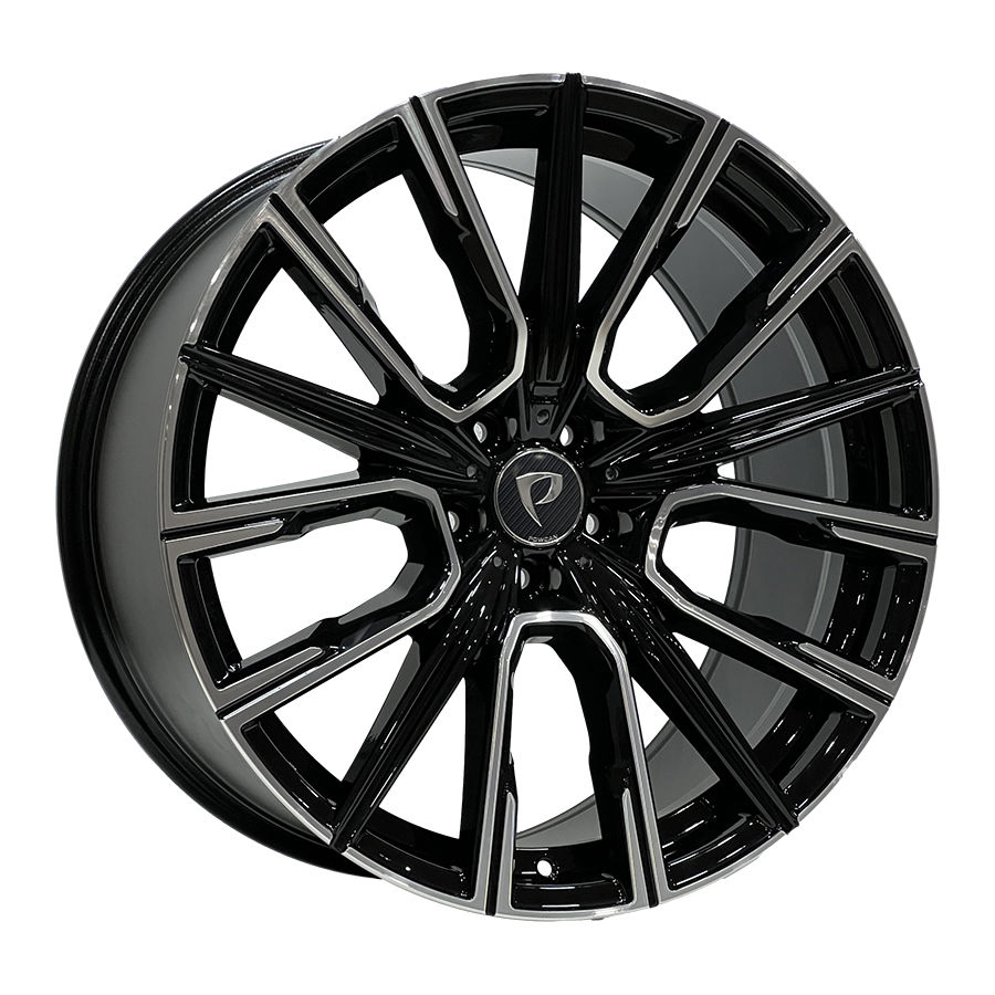 BK 5836 10X20İNÇ  5X112 ET40 66.6 BLACK MACHINED XL ÇELİK JANT