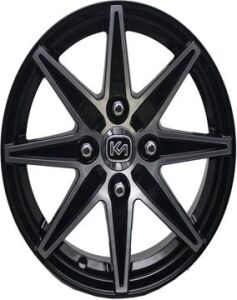 Kormetal KM 414 6x14inç 4x108 et35 67.1 Black Machined Çelik Jant