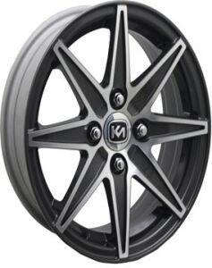 Kormetal KM 414 6x14inç 4x108 et35 67.1 Black Machined Çelik Jant