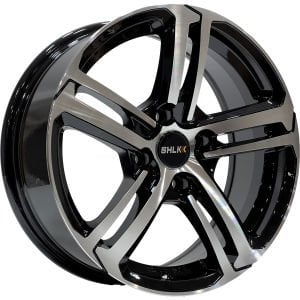 SLK 1721 6.5X16 inç 4X108 ET25 65.1 BLACK MACHINED XL ÇELİK JANT 1 TAKIM (4 adet) JANT SİPARİŞİ