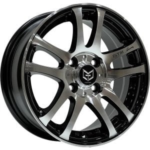 TORK 9806 6X14İNÇ  4X100 ET35 73.1 BLACK MACHINED ÇELİK JANT