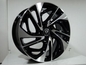 BK 5518 7.5x19inç 5x114.3 et51 67.1 BLACK Machined Çelik Jant