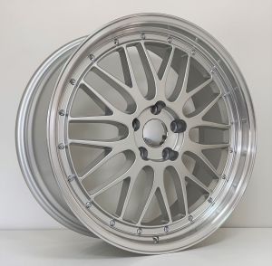 BK 848 10X20İNÇ  5X120 ET20 74.1 SILVER+LIP MACHINED XL ÇELİK JANT