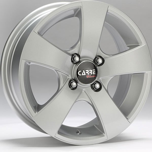 Carre CAR 501 6.5x15inç 5x112 Silver + Black Machined Çelik Jant