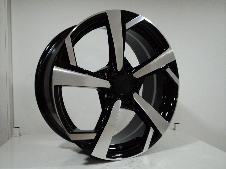 DY 119 8x19inç 5x114.3 et40 66.1 BLACK Machined Çelik Jant