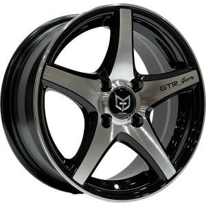 TORK-3208 6.5 X 15 İNÇ 4X100 ET35 73.1 BLACK MACHINED ÇELİK JANT
