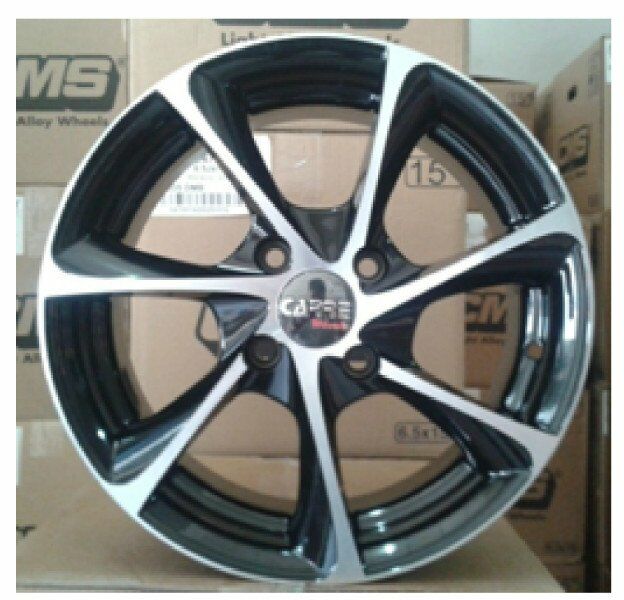Carre CAR 408 6x14inç 4x100 Black + Silver Diamond Çelik Jant
