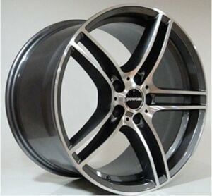 Powcan BK 540 9x19inç 5x120 Gun Machined BMW Replika Çelik Jant