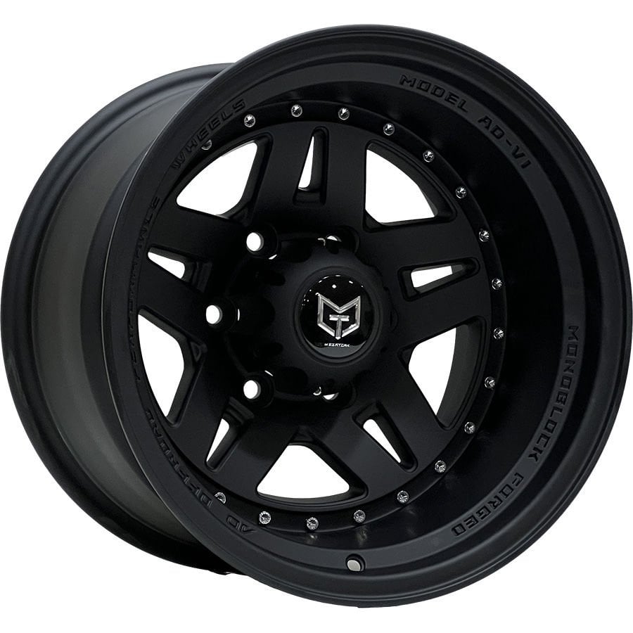 TORK-3917 10 X 15 İNÇ 5X139.7 ET-44 110 MAT BLACK ÇELİK JANT
