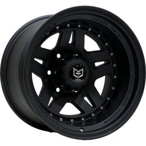 TORK-3917 10 X 15 İNÇ 5X139.7 ET-44 110 MAT BLACK ÇELİK JANT