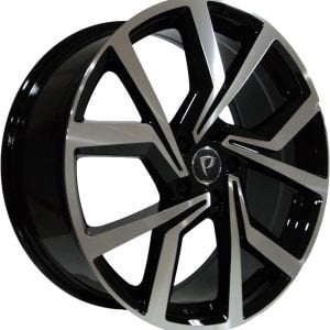 BK-5125 6.5 X 15 İNÇ 5X100 ET35 57.1 BLACK MACHINED XL ÇELİK JANT