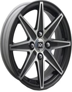 Kormetal KM 415 6x14inç 4x108 et35 67.1 Black Machined Çelik Jant