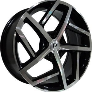 BK-5717 6.5 X 15 İNÇ 5X100 ET35 57.1 BLACK MACHINED XL ÇELİK JANT