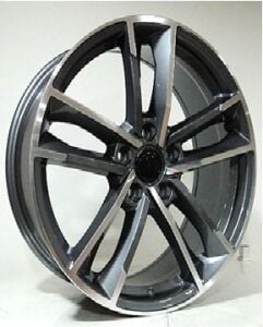 Powcan Bk 5126 8x18inç 5x112 et45 66.45 Gun Machined Audi Çelik Jant