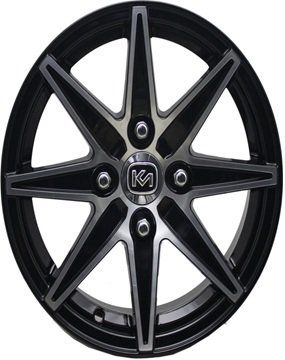Kormetal KM 415 6x14inç 4x100 et35 67.1 Black Machined Çelik Jant
