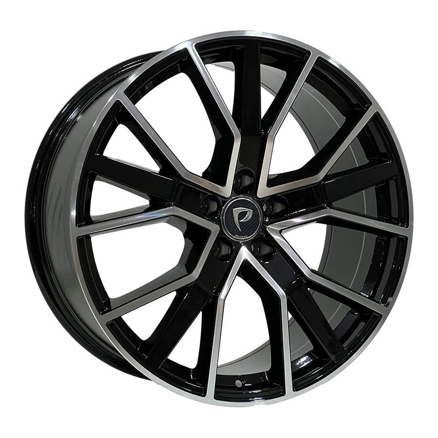 Bk 5131 8x18inç 5x112 et45 66.45 Black Machined  Çelik Jant