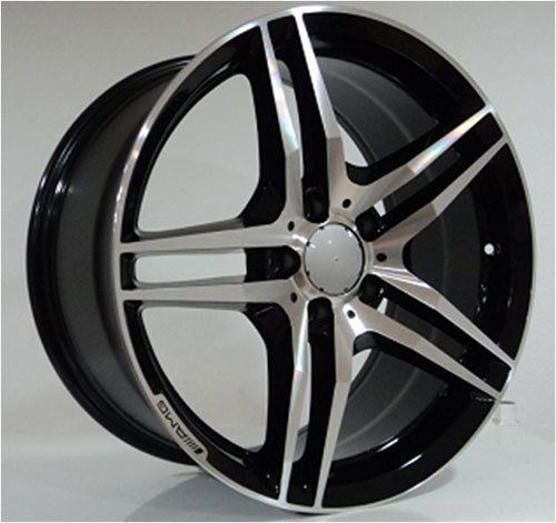 Powcan BK 197 7x15inç 5x112 Black Machined Mercedes Replika Çelik Jant