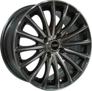 Powcan BK 393 6.5X15inç 4x108 Hyper Silver Machined PEJO Replika Çelik Jant