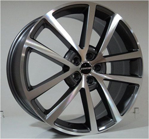 Powcan BK 337 8x20inç 5x108 Gun Machined Range Rover Freelander RANGE ROVER EVOQUE Replika Çelik Jant