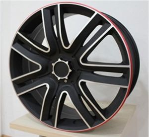 Powcan BK 207 8x20inç 5x120 Mat Black Red Range Rover Replika Çelik Jant