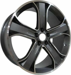 BK 225 9.5x20inç 5x120 et48 72.6 BLACK Machined Çelik Jant