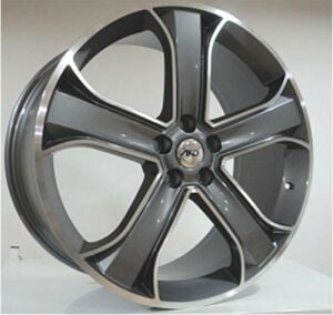 Powcan BK 225 9.5x22inç 5x120 Gun Machined Range Rover Replika Çelik Jant