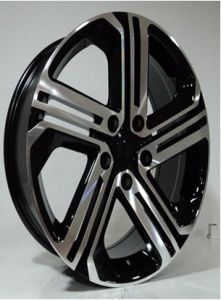 Powcan Bk 5156 8x19inç 5x112 et45 57.1 Black Machined Volkswagen Çelik Jant