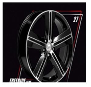 MEGATIM TIM 5473 6.5X15inç 4X100 BLACK MACHINED ÇELİK JANT