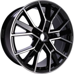 BK 5131 9.5X22İNÇ  5X112 ET28 66.45 BLACK MACHINED XL ÇELİK JANT