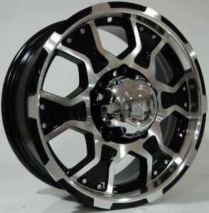 BK 365 6,5x15inç 5x139.7 et35 110 Black Machıned  REPLİKA Çelik Jant