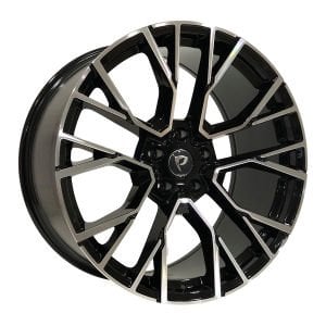 BK 5769 10.5X20İNÇ  5X120 ET40 74.1 BLACK MACHINED XL ÇELİK JANT