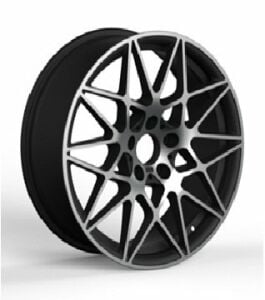 Powcan Bk 5167 8.5x18inç 5x120 et34 72.56 Gun Machined Bmw Çelik Jant