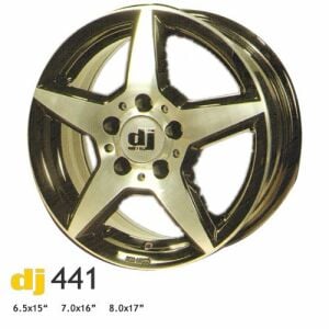 DY 441 6,5x15inç 5x112 et38 70.4 Black Machined Çelik Jant