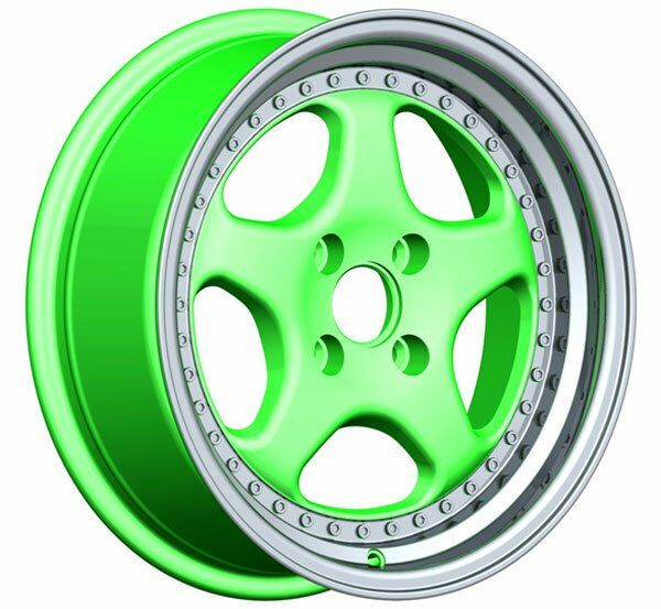 Powcan BK 660 8x15inç 4x100 GREEN LIP MACHINED ÇELİK JANT