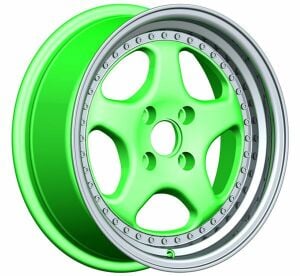 Powcan BK 660 8x15inç 4x100 GREEN LIP MACHINED ÇELİK JANT