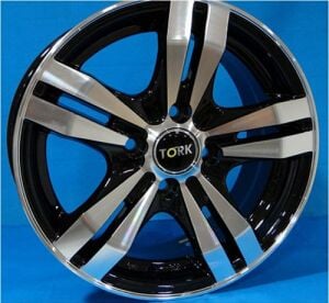MEGATORK TORK 348 6.5X15inç 5X98 BLACK MACHINED ÇELİK JANT