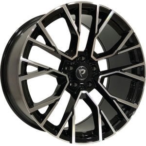 BK 5769 9X20 inç 5X120 ET35 74.1 BLACK MACHINED XL ÇELİK JANT